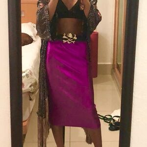 Zara metallic skirt